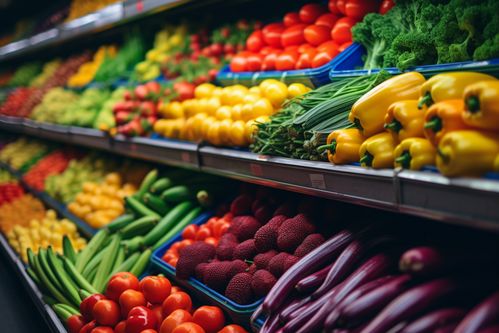 田間至餐桌的鮮活見證 農產品新鮮蔬菜貨架攝影藝術